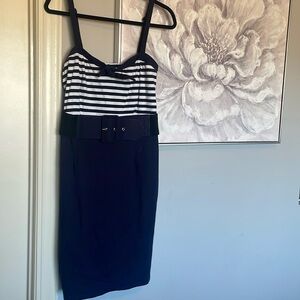 City Chic Nautical Sheath Dress Sz 12
